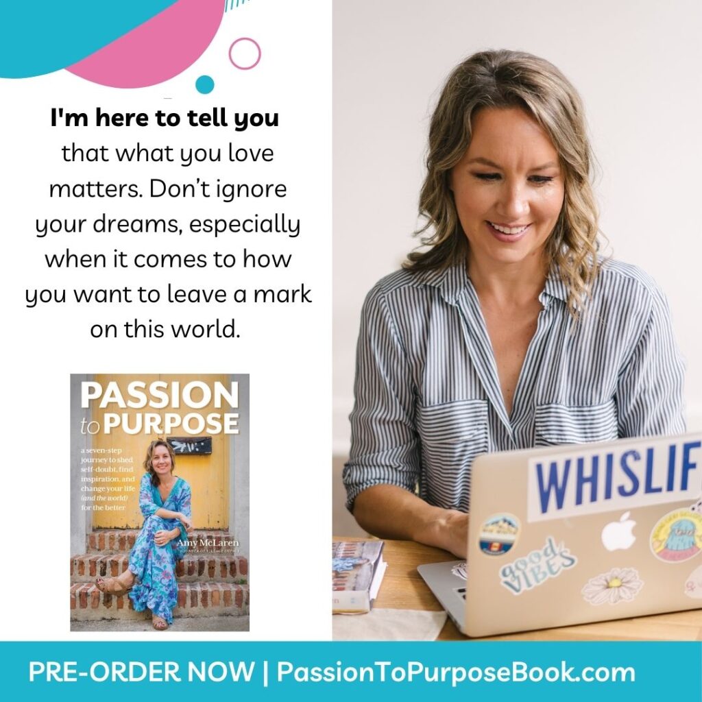 Find your purpose - Passion to Purpose book by Amy McLaren | MarvaSmith.com